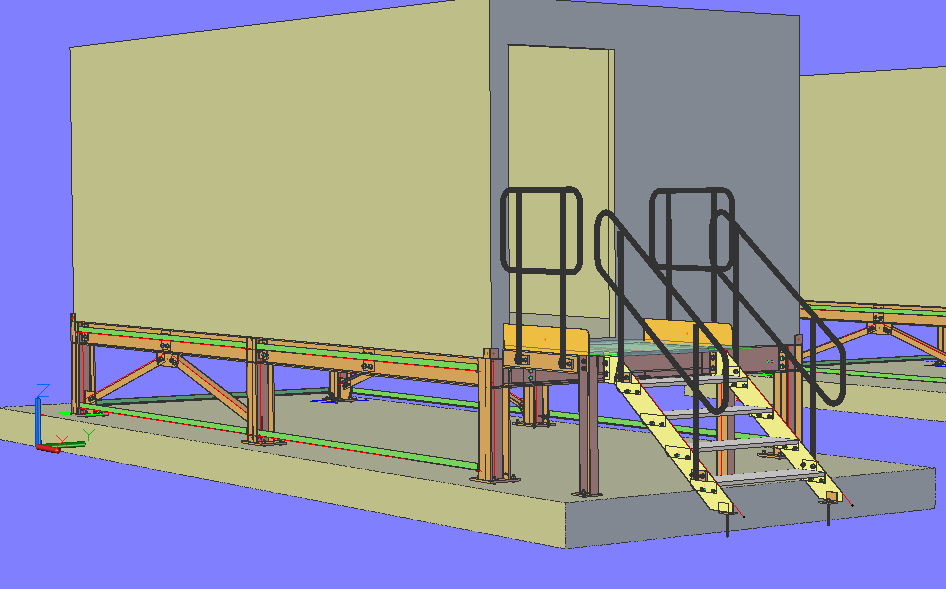 3D model of gatehouse supports