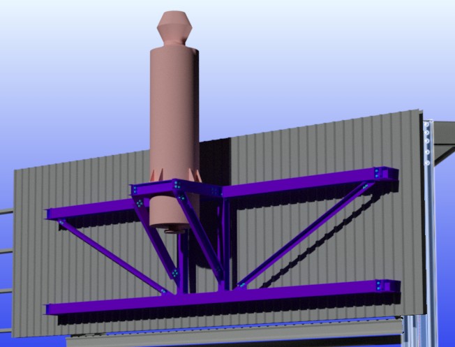 3D model of silencer support
