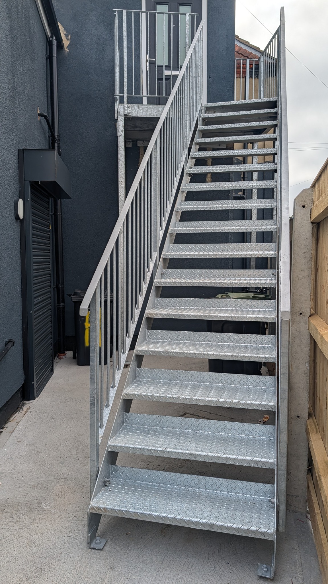 Completed external stair